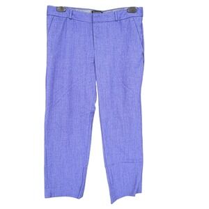 Banana Republic Avery Women's Size 12 Periwinkle Blue Slim Fit Ankle Pants EC